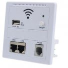 USB Charging Wireless Wall Wifi AP Repeater Router For Home Hotel White Color