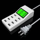 8 Ports USB Desktop Rapid Wall Charger LCD Display for iphone 5s 5se 6s plus s7