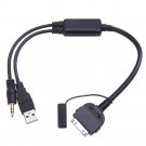 Car Audio Cable Interface AUX Adapter 3.5mm for iPod iPhone4 4S BMW Mini Cooper