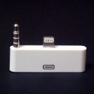 8 Pin to 30 Pin 3.5mm Audio Dock Adapter for iPhone 5 5c 5s iPod 5 ipad 4 mini