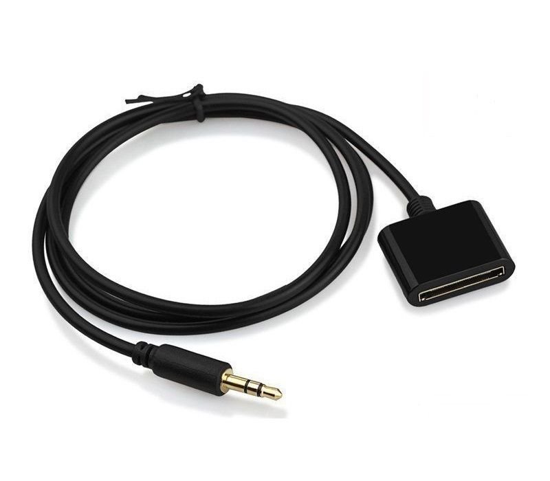 Aux 35 Mm Male To 30 Pin Female For Apple Ipod Iphone Dock Adapter Cable Cord 9300