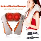 Electric Kneading Neck Shoulder Body Infrared Heat Heating Massager Stress Relief