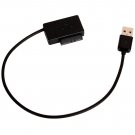 USB 2.0 Black Laptop Drive Disk Line Adapter Cable Slim CD DVD Rom to 7+6 13Pin SATA