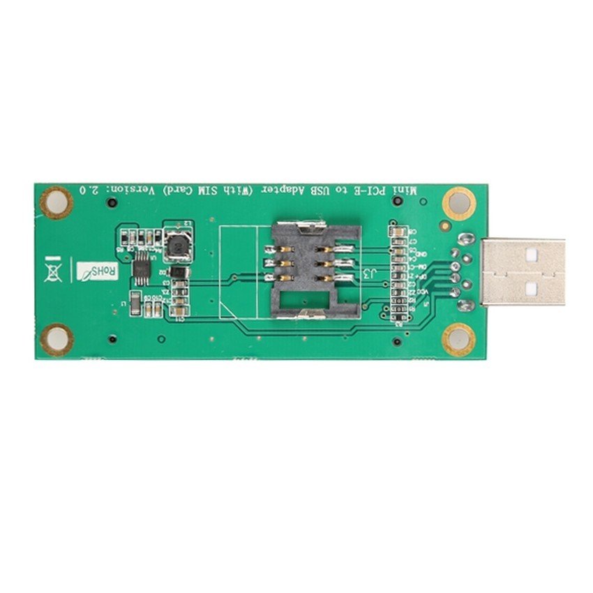 Mini PCI-E PCIE Wireless to USB Adapter Card with SIM Card Slot Test WWAN Module