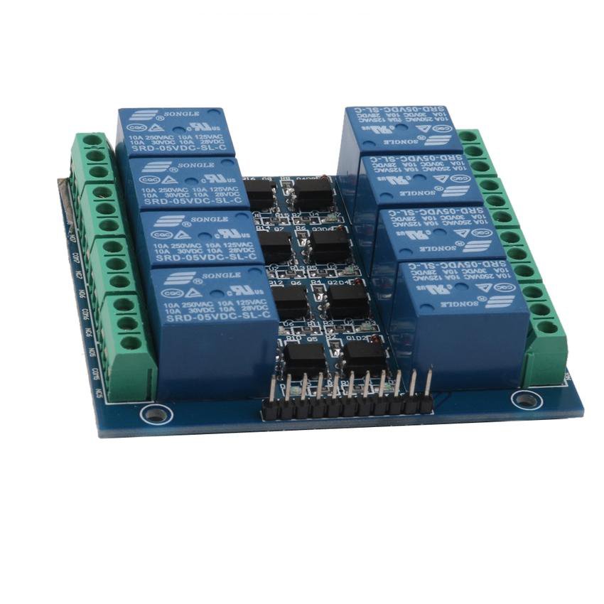 5V 10A 8 Channel Port Relay Module Optical Isolation for Arduino ...