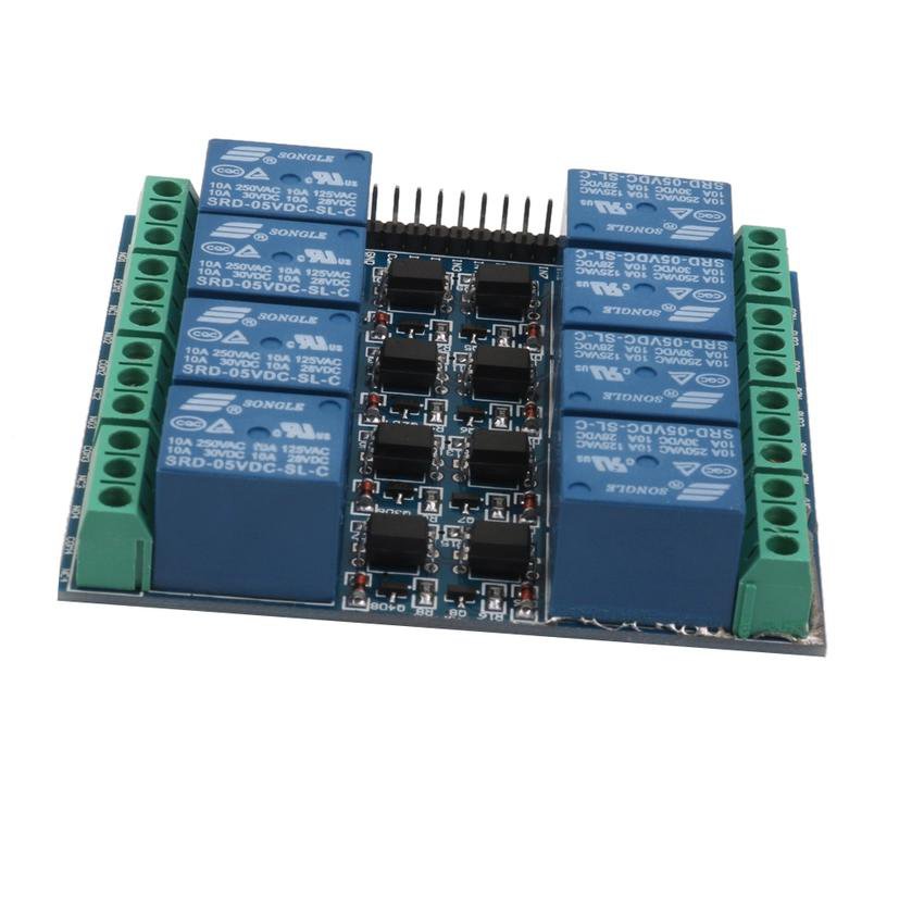 5V 10A 8 Channel Port Relay Module Optical Isolation for Arduino ...