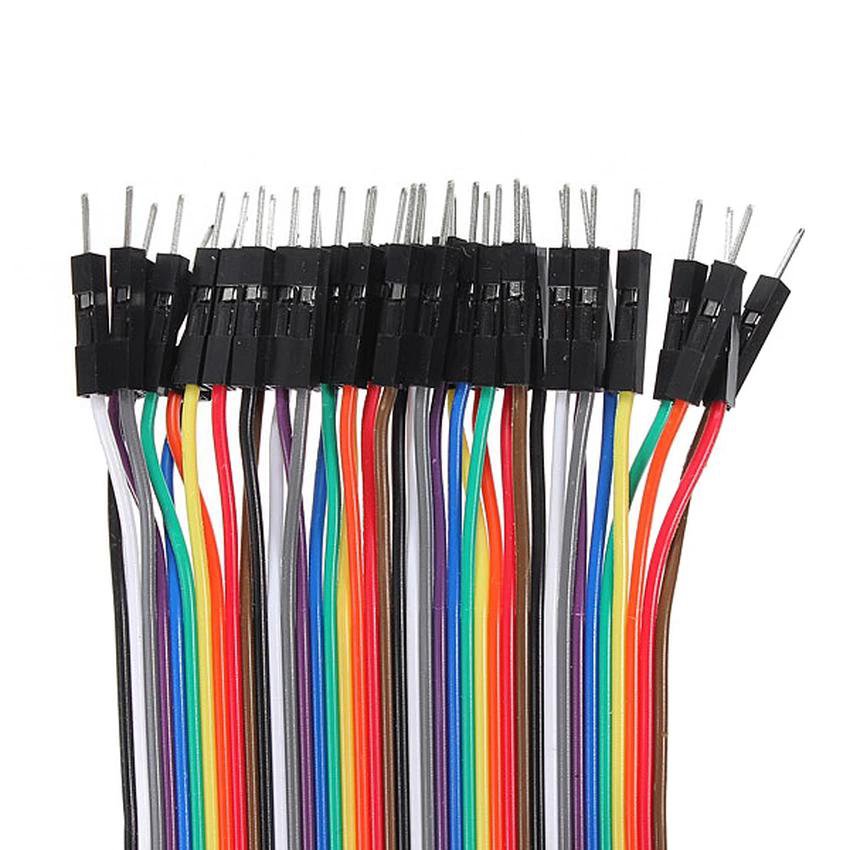 5X 40 Pin Dupont wire jumper cable 20cm 2.54MM male to female 1P-1P For ...