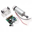 DC 12-48 400W CNC Spindle Motor ER11 With Mach3 Pwm Speed controller And Mount Engraving Set