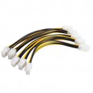 5x ATX 4 Pin Male to 8 Pin Female EPS Power Cable Adapter CPU Power Supply