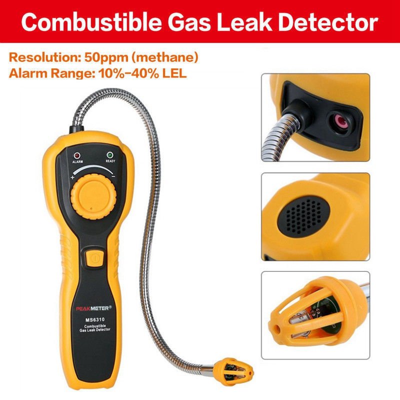 Detect Methane Alcohol Combustible Vapor Gas Leakage Tester Detector ...