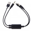 Car AUX Audio Music Charging Cable Adapter For BMW MINI Cooper iPod iPhone 5 6 7