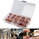 300pcs 12 Sizes Assorted Crush Copper Washer Sump Plug Sealing Ring Bolt Tap Box
