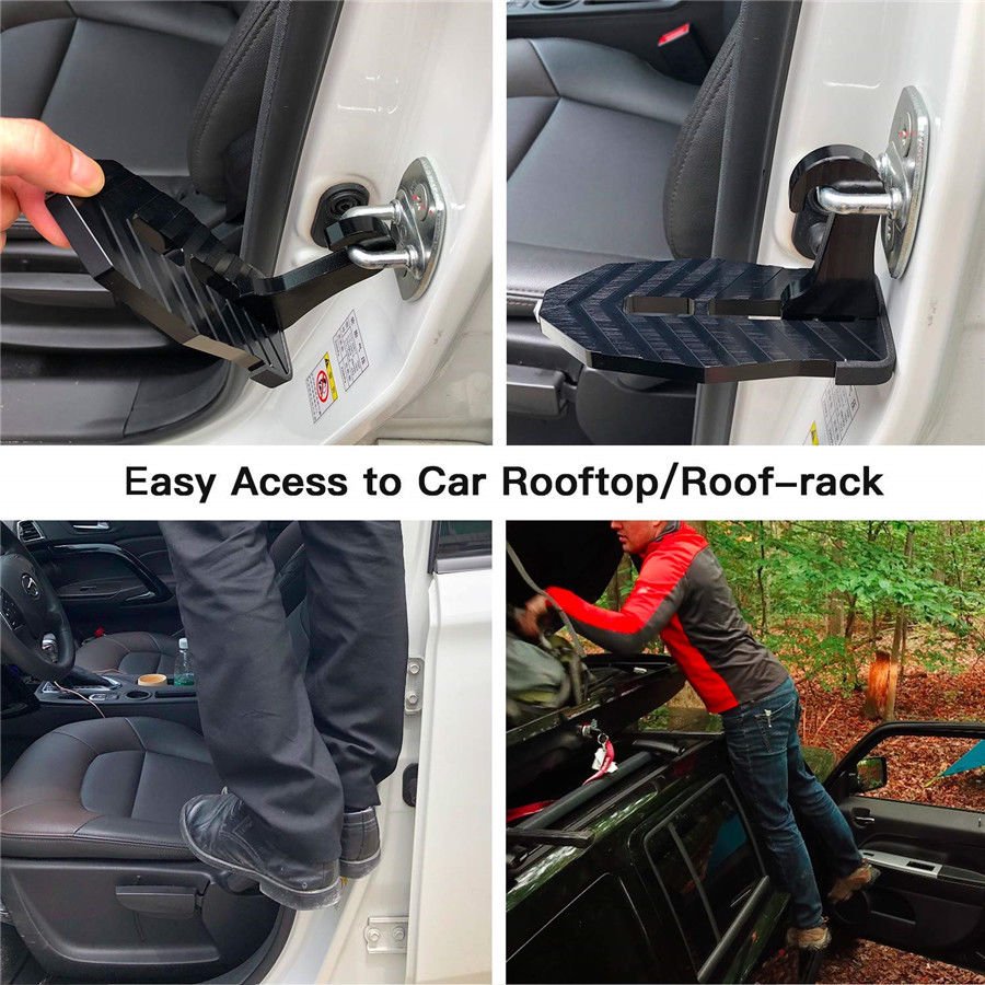 Foldable Car Door Latch Hook Step Ladder Foot Pedal SUV Cleaning Truck