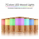 Smart Colorful LED WiFi Ultrasonic Home Aroma Humidifier Bamboo Air Diffuser