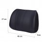 Leather Car Seat Pad Chair Lumbar Back Pain Pillow Support Cushion Home Office