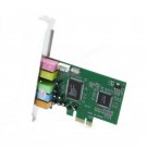 PCI Express 5.1 Ch 6 Channel PCIE Audio Digital 3D Surround Sound Card Adapter