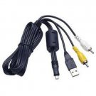8 Pin Type IV USB/AV Audio Video Cable for Select Fuji Finepix Cameras