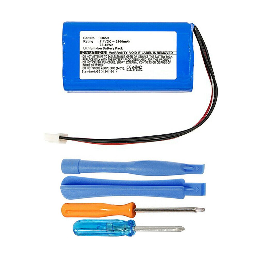 5200mAh ID659 Battery Replacement for Sony SRSXB3, SRSXB30 Bluetooth
