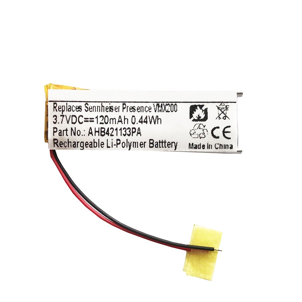 120mAh AHB421133PA Battery Replacement for Sennheiser Presence, VMX 200 Headset