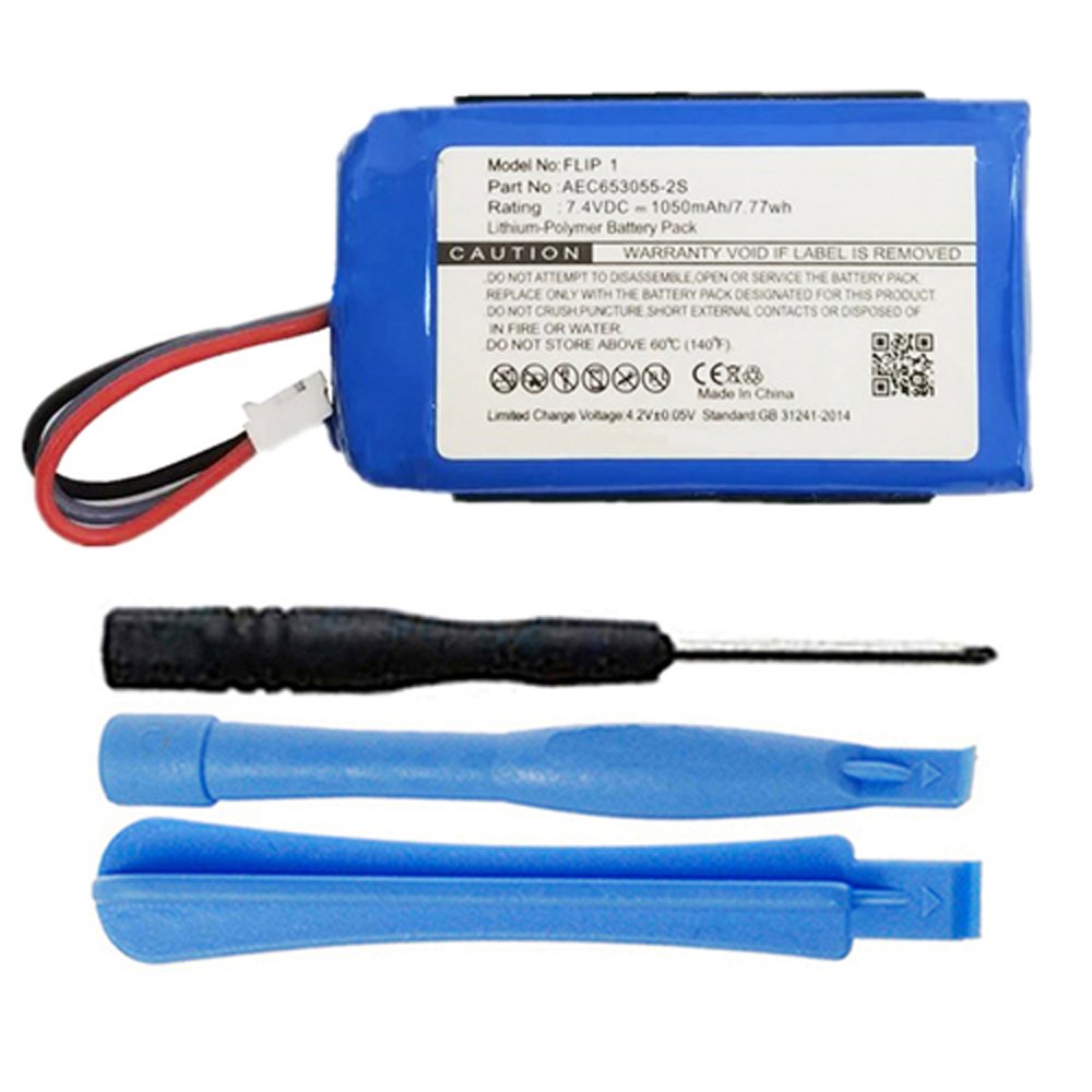AEC653055-2S Battery Replacement for JBL Flip 1 Portable Bluetooth Speaker