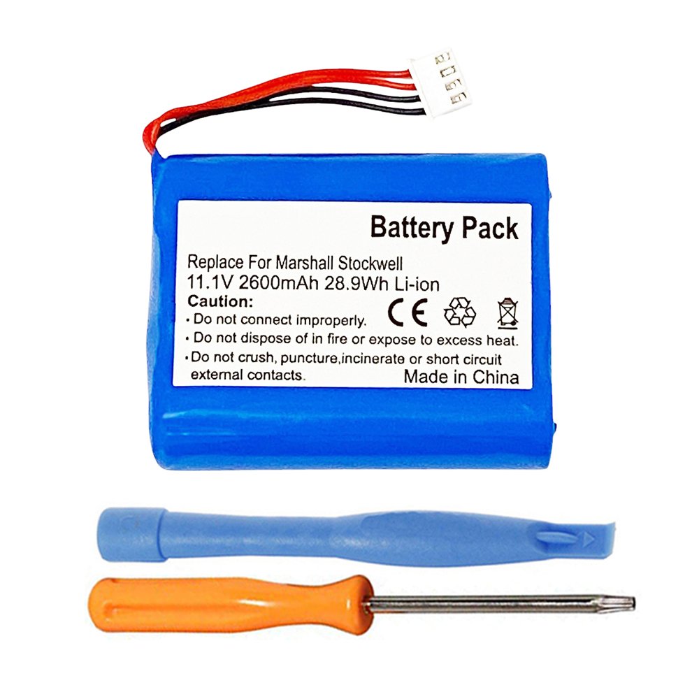 2600mAh Battery Replacement for Marshall Stockwell Speaker TF-2200-1S3PA