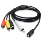 AV RCA S-Video Cable for VMC-15FS VMC-30FS Sony Digital Camcorders AV RCA S-Video Cable for VMC-15FS VMC-30FS Sony Digital Camcorders