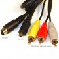 AV RCA S-Video Cable for VMC-15FS VMC-30FS Sony Digital Camcorders