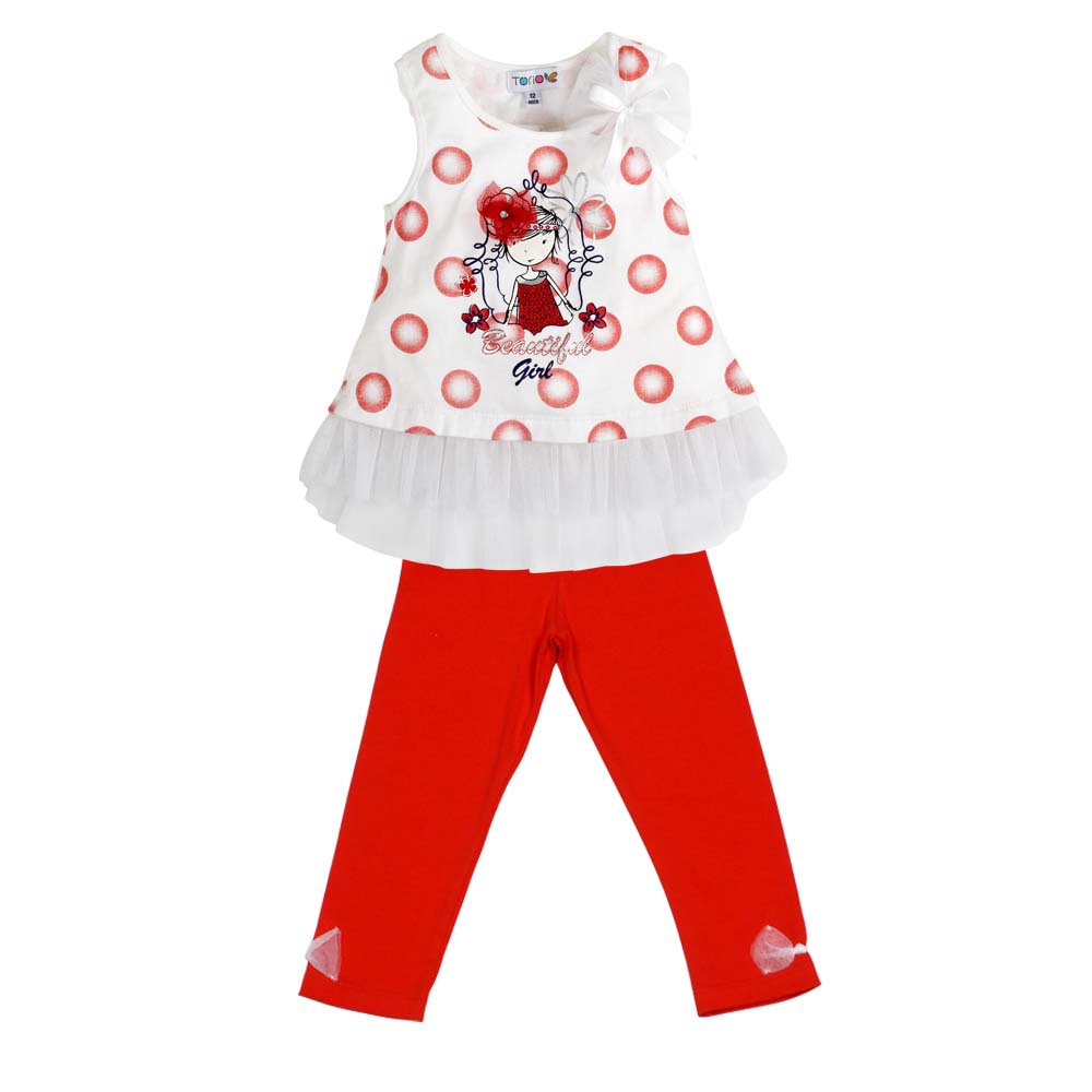Torio La Promenade Flutter Dress with Spandex Legging - 36 months