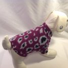 dog shirt X SMALL purple cheetah dog shirts fleece sweater sweatshirt puppy