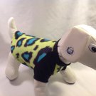 dog shirt SMALL cheetah black blue dog shirts fleece sweater sweatshirt puppy