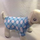 dog shirt SMALL blue dots dog shirts fleece sweater sweatshirt puppy