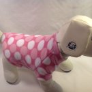 dog shirt SMALL pink dots dog shirts fleece sweater sweatshirt puppy