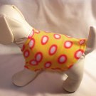 dog shirt SMALL yellow with dots dog shirts fleece sweater sweatshirt puppy