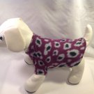 dog shirt SMALL purple cheetah dog shirts fleece sweater sweatshirt puppy