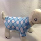 dog shirt MEDIUM blue dots dog shirts fleece sweater sweatshirt puppy