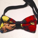 Bow tie men wolverine comic neckband cotton pretied superhero