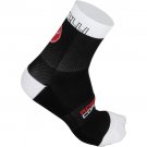 Castelli Free X9 Running Cycling Workout Socks Size L/XL Black White New