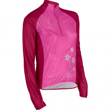 Sugoi Sonic Women's Long Sleeve Workout Running Shirt Size Medium New