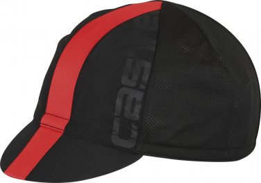 Castelli Summer Cycling Cap Black Red One Size New