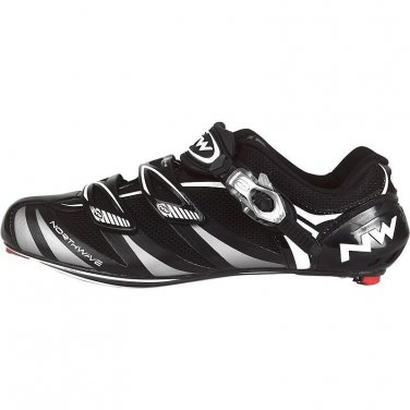 Northwave Evolution SBS Cycling Road Shoe Black/Silver Size 43 New