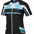 Louis Garneau Women's Equipe Cycling Top Black/White/Blue Medium New