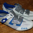 Fizik R3 Uomo Men's Cycling Shoes Size 41.5 / 8.5 White Blue