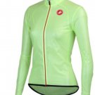 Castelli Sottile 2 Women's Cycling Wind Jacket Fluorescent Green Small NEW