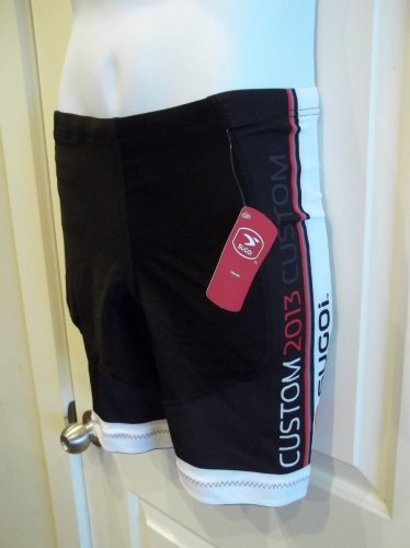 New Sugoi Mens RS Tri Short Large Black/White/Red Cycling