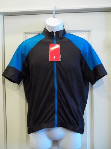 New Specialized RBX Comp Jersey Men's Medium Black/Neon Blue Cycling