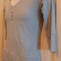 Shebeest Women's 3/4 Sleeve Tissue Tee Spa Blue Medium Workout NEW