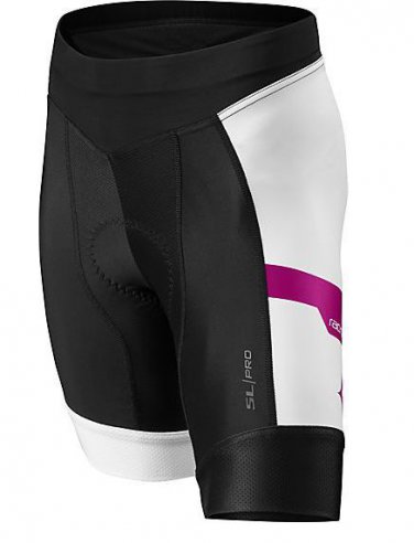 Specialized Women's SL Pro Cycling Shorts White/Team Pink Medium New