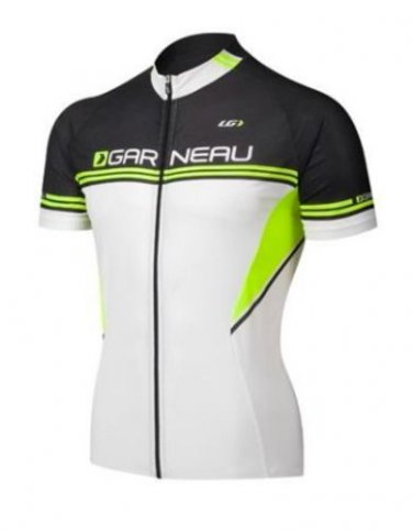 Louis Garneau Equipe Cycling Jersey White/Black Mens Medium New