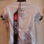 Sugoi Women's Sky Ride Jersey Medium White/Black/Red Cycling Tri New