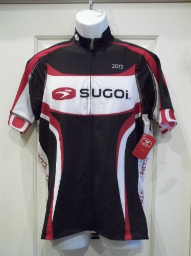 New Sugoi Mens RSE Jersey Short Sleeve Black/Red/White XL Cycling
